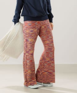 ▲LOGAN Knitting Mills × B:MING by BEAMS / 別注 ミックスカラー ニット パンツ