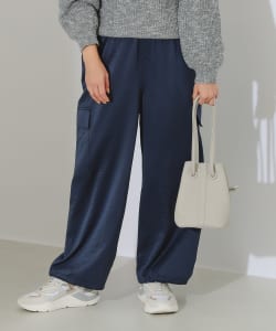 サテン カーゴ パンツ