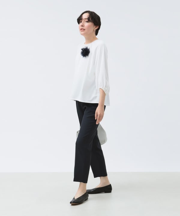 ▼美品 EFFE BEAMS 3,6万円 上品センタープレスパンツ ビームス B:MING by BEAMS（ビーミング by ビームス）センタープレス