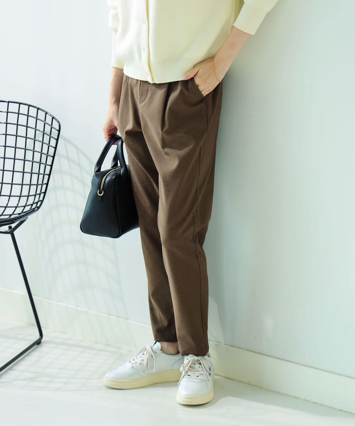 スタイルフリー テーパード パンツ(XS O) パンツ WOMEN BROWN S スタイルフリー テーパード パンツ(XS O) パンツ WOMEN BROWN S
