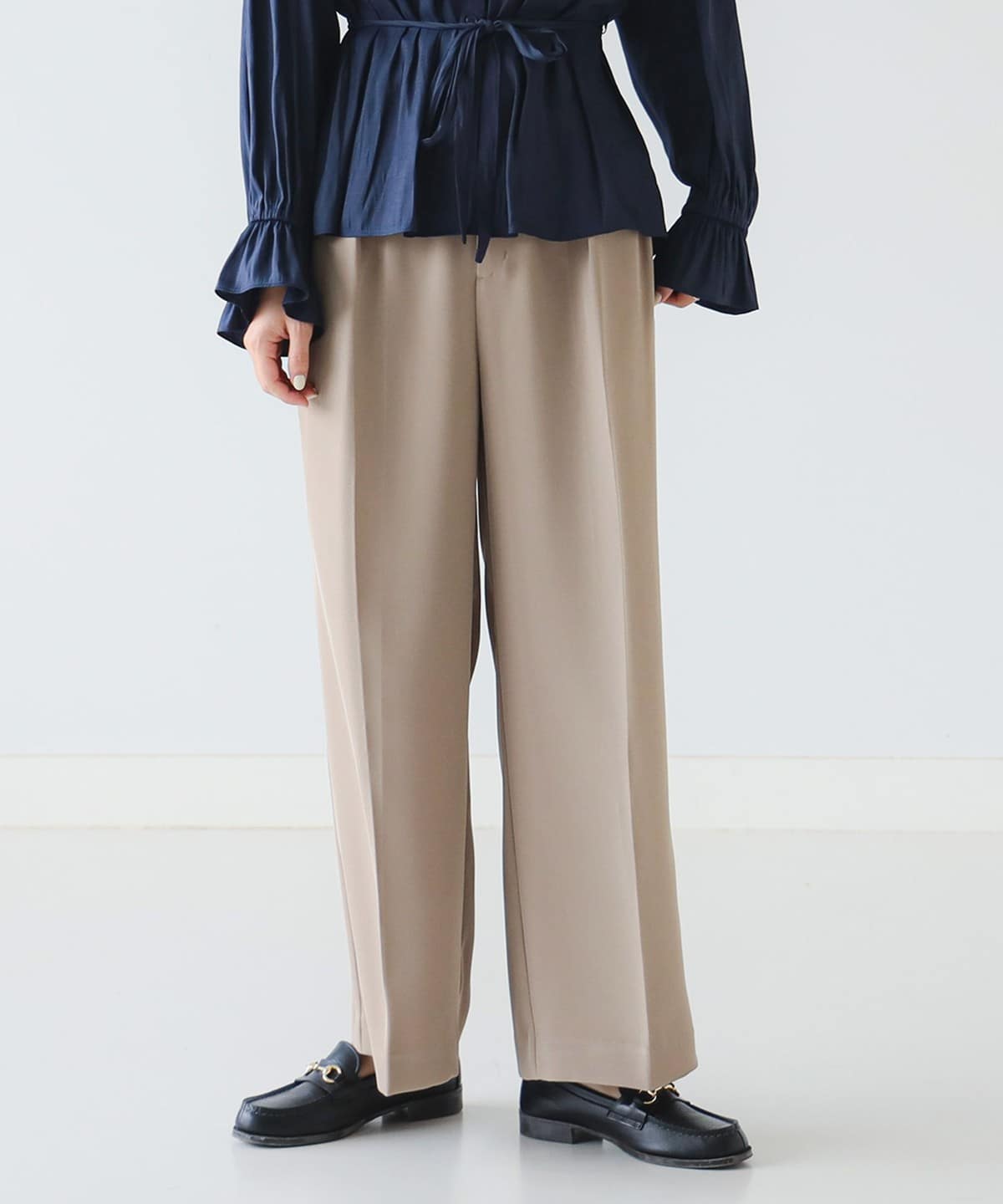 【美品】ビームスプラス・スラックス・2023年モデル・2タック・バード・チェック B:MING by BEAMS（ビーミング by ビームス）2タック ツイル