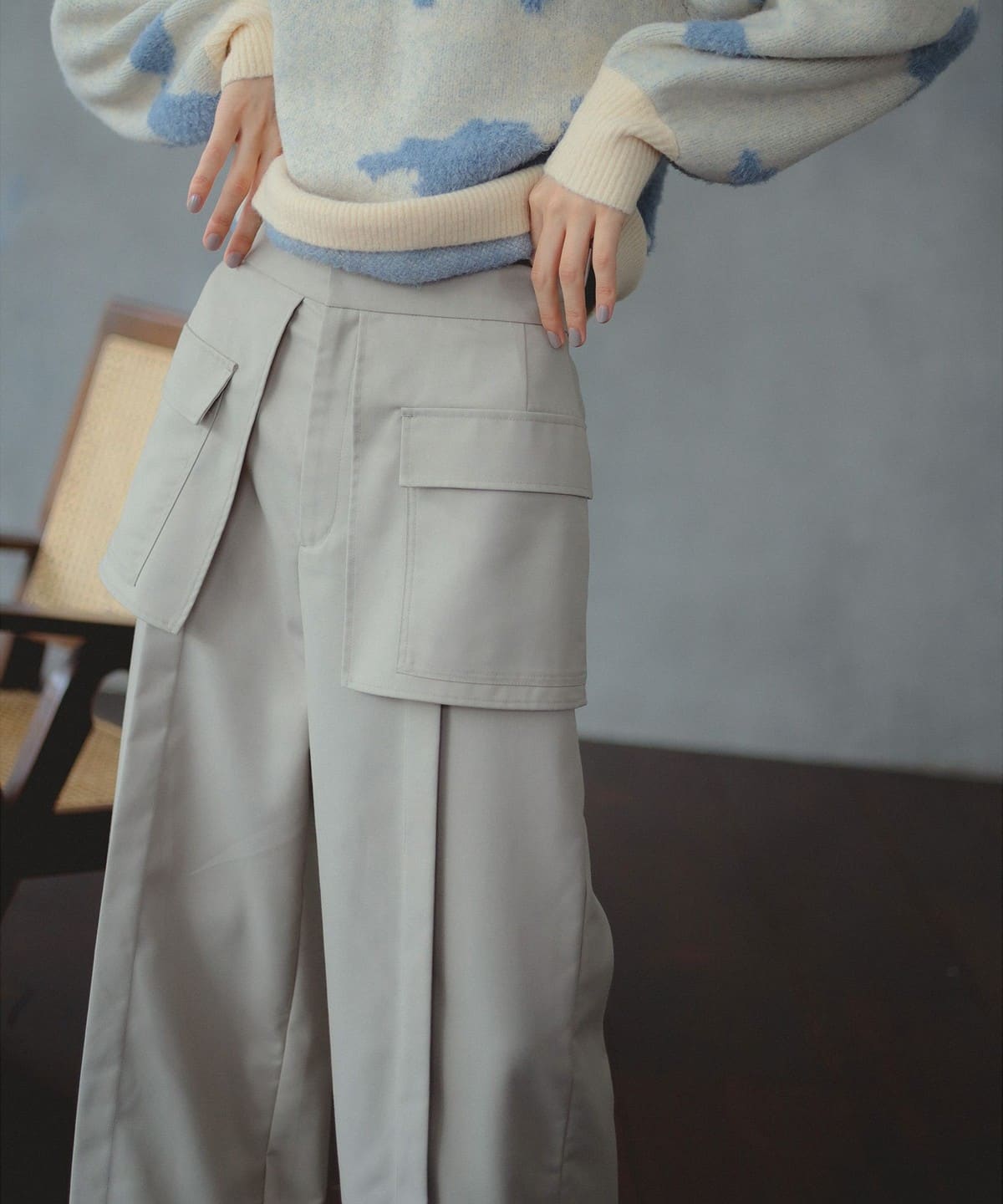 B:MING by BEAMS（ビーミング by ビームス）レイヤード パンツ（S～M
