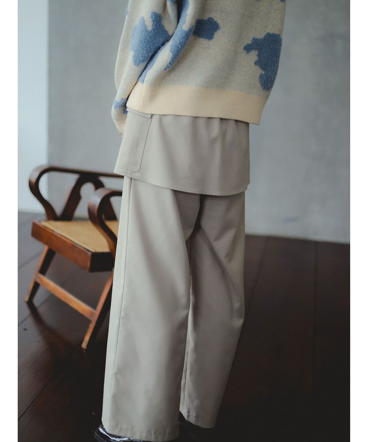 レイヤードパンツ Mサイズ B:MING by BEAMS（ビーミング by ビームス）レイヤード パンツ（S～M