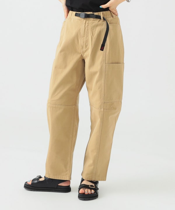 【美品✨】ビームス サイドアジャスター シンチバック パンツ ベージュ M B:MING by BEAMS（ビーミング by ビームス）Gramicci / ヴォヤジャー