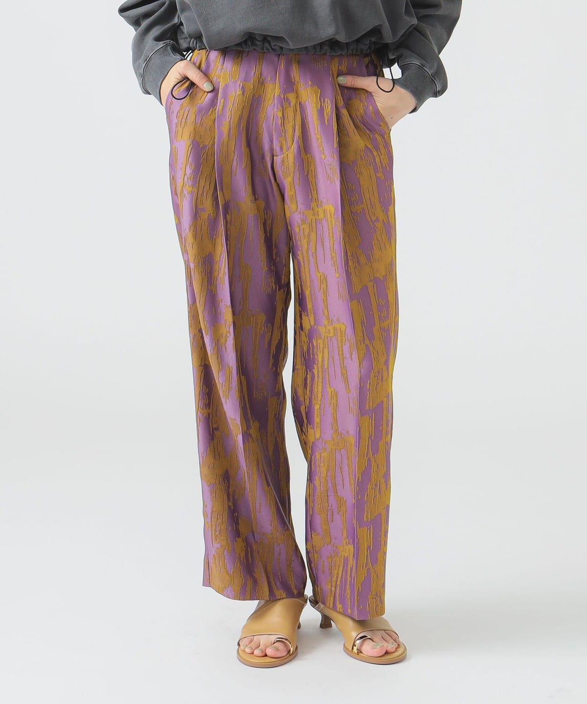 【4/24新規値下げ】ジャカード パンツ(S M) パンツ WOMEN PURPLE S 【4/24新規値下げ】ジャカード パンツ(S M) パンツ WOMEN PURPLE S