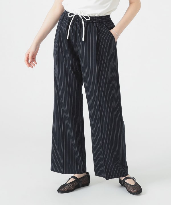 新品未使用 タグ付 BEAMS ビームス パンツ ストライプ ホワイト