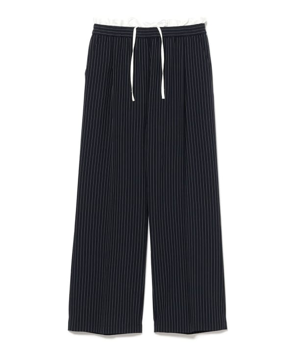 新品未使用 タグ付 BEAMS ビームス パンツ ストライプ ホワイト