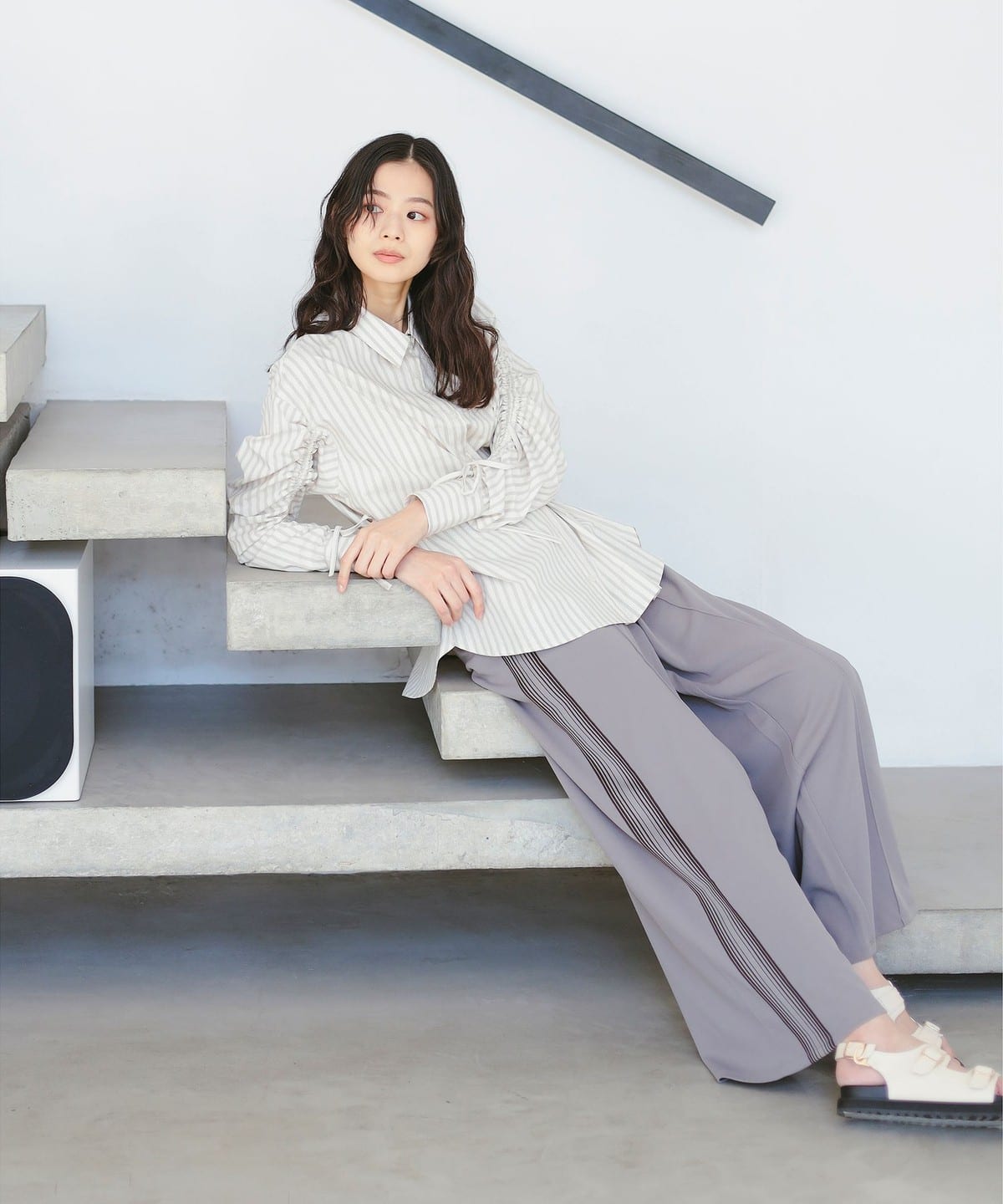 RUSSELL ATHLETIC ラッセルアスレチック / Elephant Track Pants パンツ WOMEN TAUPE GRAY M RUSSELL ATHLETIC ラッセルアスレチック / Elephant Track Pants パンツ WOMEN TAUPE GRAY M