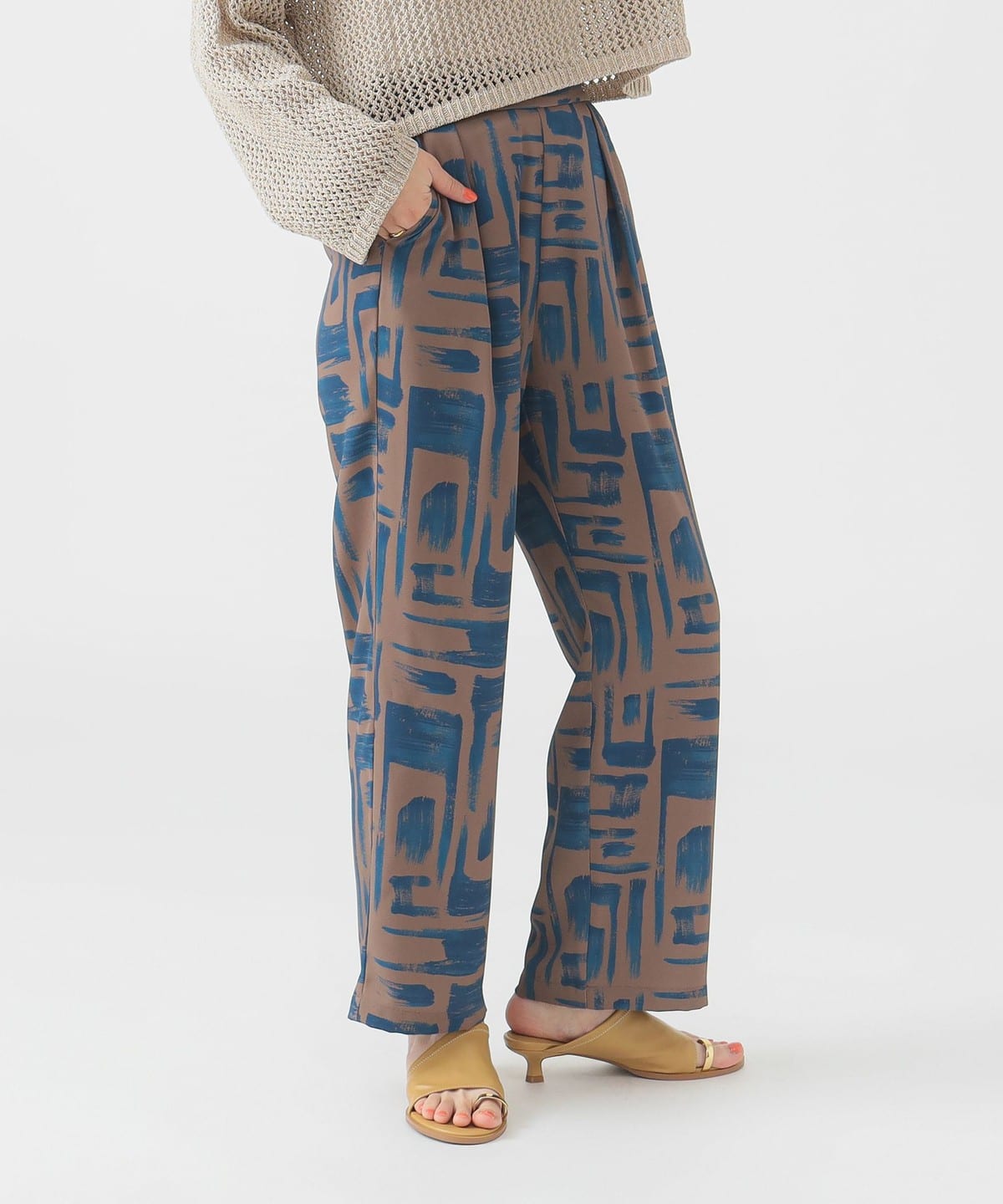 アソート柄 パンツ(S L) パンツ WOMEN MOCHA print S アソート柄 パンツ(S L) パンツ WOMEN MOCHA print S