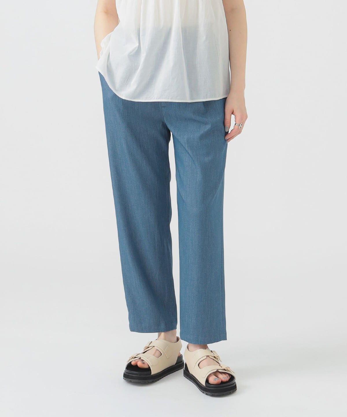 イージー タック パンツ(S L) パンツ WOMEN LIGHT BLUE S イージー タック パンツ(S L) パンツ WOMEN LIGHT BLUE S