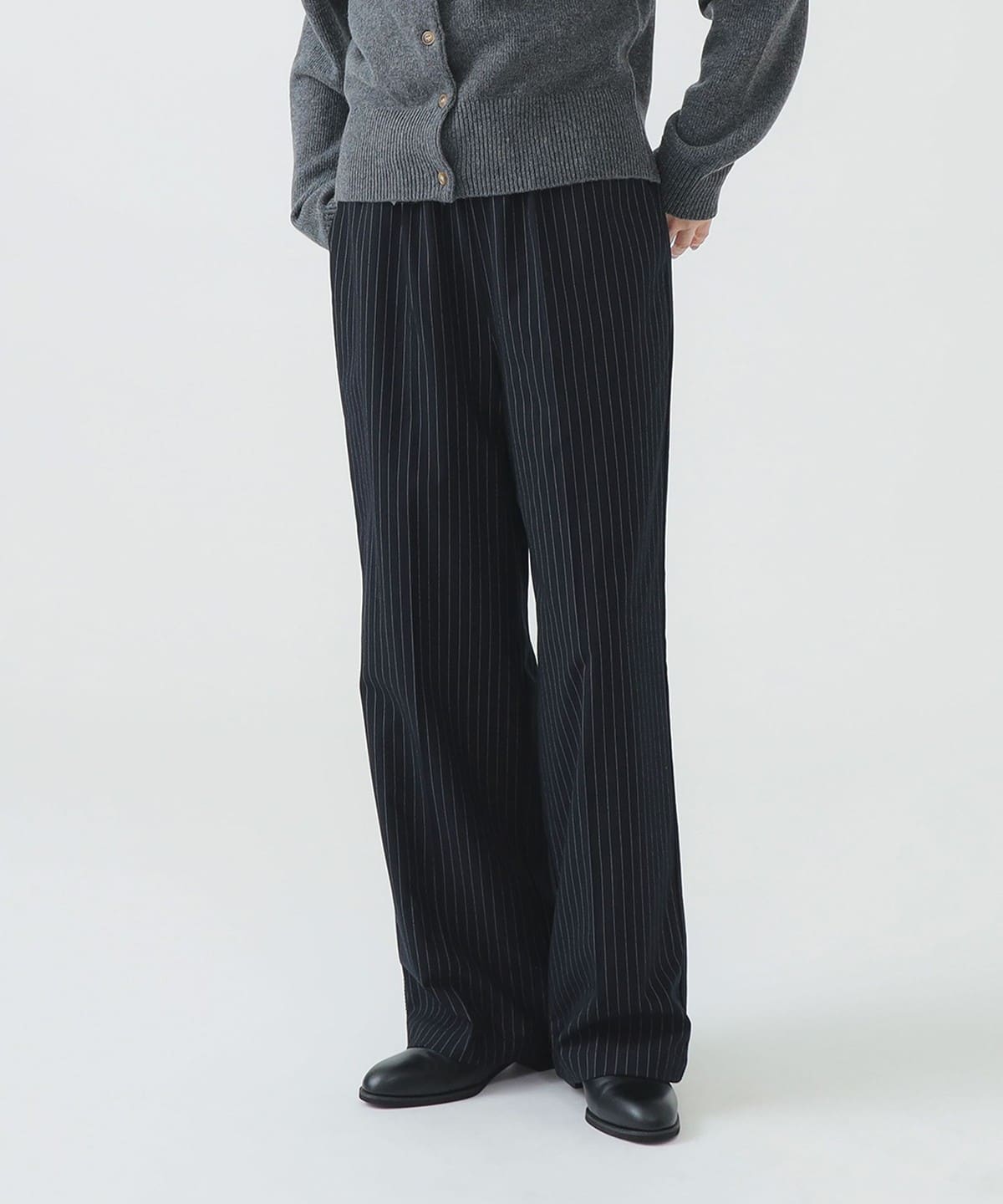 ピンストライプ ライン パンツ パンツ WOMEN NAVY M