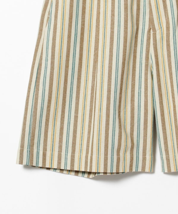 ⭐️大人気⭐️ビームス セットアップ ジャケット ショートパンツ 水色ストライプ Acne Studios - ストライプショートパンツ - ホワイト/ブルー
