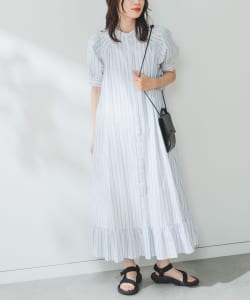 ▲B:MING by BEAMS / ストライプ シャツワンピース