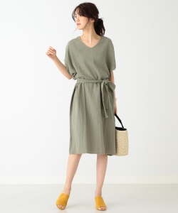 B:MING by BEAMS / ダブルガーゼ サックワンピース 18SS