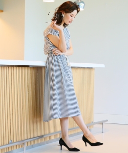 【洗える】B:MING by BEAMS / バックツイストサック ワンピース