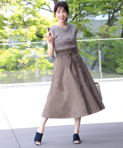B:MING by BEAMS / テレコ布帛コンビ ワンピース