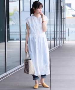 B:MING by BEAMS / スカラップ刺繍 ワンピース 18SS