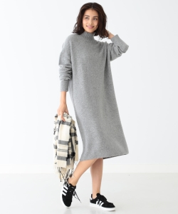 B:MING by BEAMS / ヤク混ブークレ ワンピース 18AW