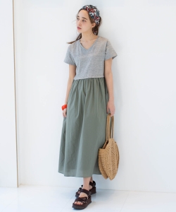 B:MING by BEAMS / トンプキン ショートスリーブ ワンピース 19SS