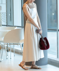 B:MING by BEAMS / エプロンマキシワンピース