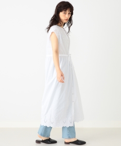 【洗える】B:MING by BEAMS / スカラップ刺繍 ワンピース 19SS