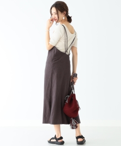 B:MING by BEAMS / リネン混 キャミワンピース 19SS