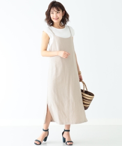 B:MING by BEAMS / リネン混 キャミワンピース 19SS