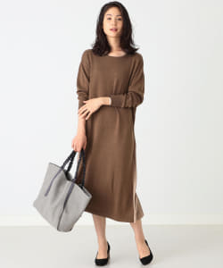 B:MING by BEAMS / 2WAYプリーツ ニットワンピース