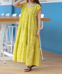 B:MING by BEAMS / カットワークレース ワンピース