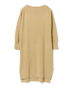 B:MING by BEAMS / 総針ボートネック スリット ニットワンピース