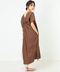 B:MING by BEAMS / リネン混 後ねじりワンピース 20SS