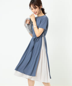B:MING by BEAMS / 布帛コンビ スリットワンピース 20SS