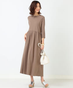 B:MING by BEAMS / オーガニックコットン 切替マキシワンピース
