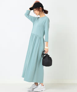 B:MING by BEAMS / オーガニックコットン 切替マキシワンピース
