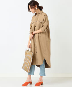 Lee × B:MING by BEAMS / 別注 ロング シャツワンピース  20