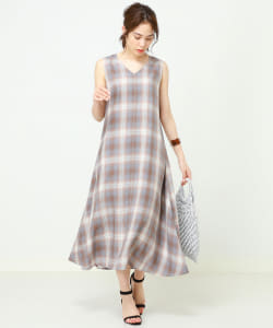 PENDLETON × B:MING by BEAMS / 別注 ノースリーブ チェック ワンピース