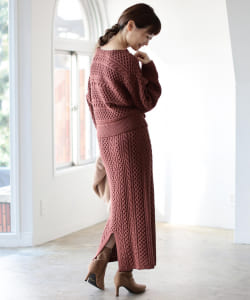▲B:MING by BEAMS / ケーブル ボートネック プルオーバー セットアップ 20