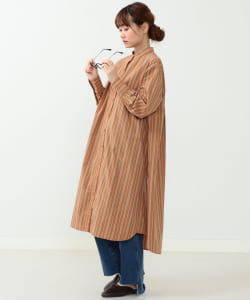B:MING by BEAMS / バンドカラーシャツ ワンピース
