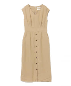 B:MING by BEAMS / リトアニアリネン ボタン ワンピース