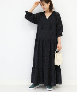 B:MING by BEAMS / カットワーク 刺繍 ワンピース