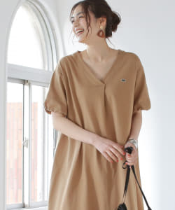 LACOSTE × B:MING by BEAMS / 別注 ギャザースリーブ ワンピース 21SS