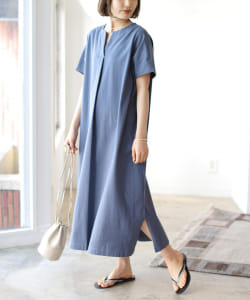 B:MING by BEAMS / スキッパー ハーフスリーブ ワンピース