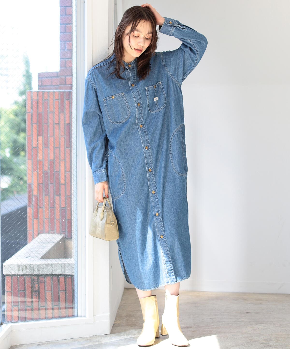 B Ming By Beams ビーミング By ビームス Lee B Ming By Beams 別注 デニム シャツ ワンピース 21aw ワンピース ワンピース 通販 Beams