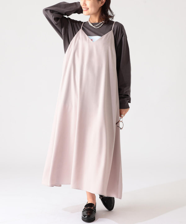 B Ming By Beams ビーミング By ビームス B Ming By Beams サテン キャミソール ワンピース 21aw ワンピース ワンピース 通販 Beams