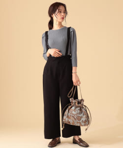 ▲【予約】B:MING by BEAMS / ワイド サロペット 21AW