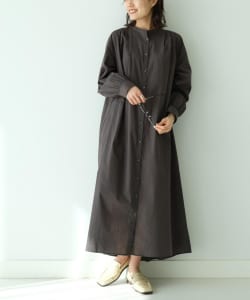 ▲B:MING by BEAMS / バンドカラー シャツワンピース