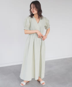B:MING by BEAMS / シアサッカー カシュクール ワンピース 22SS