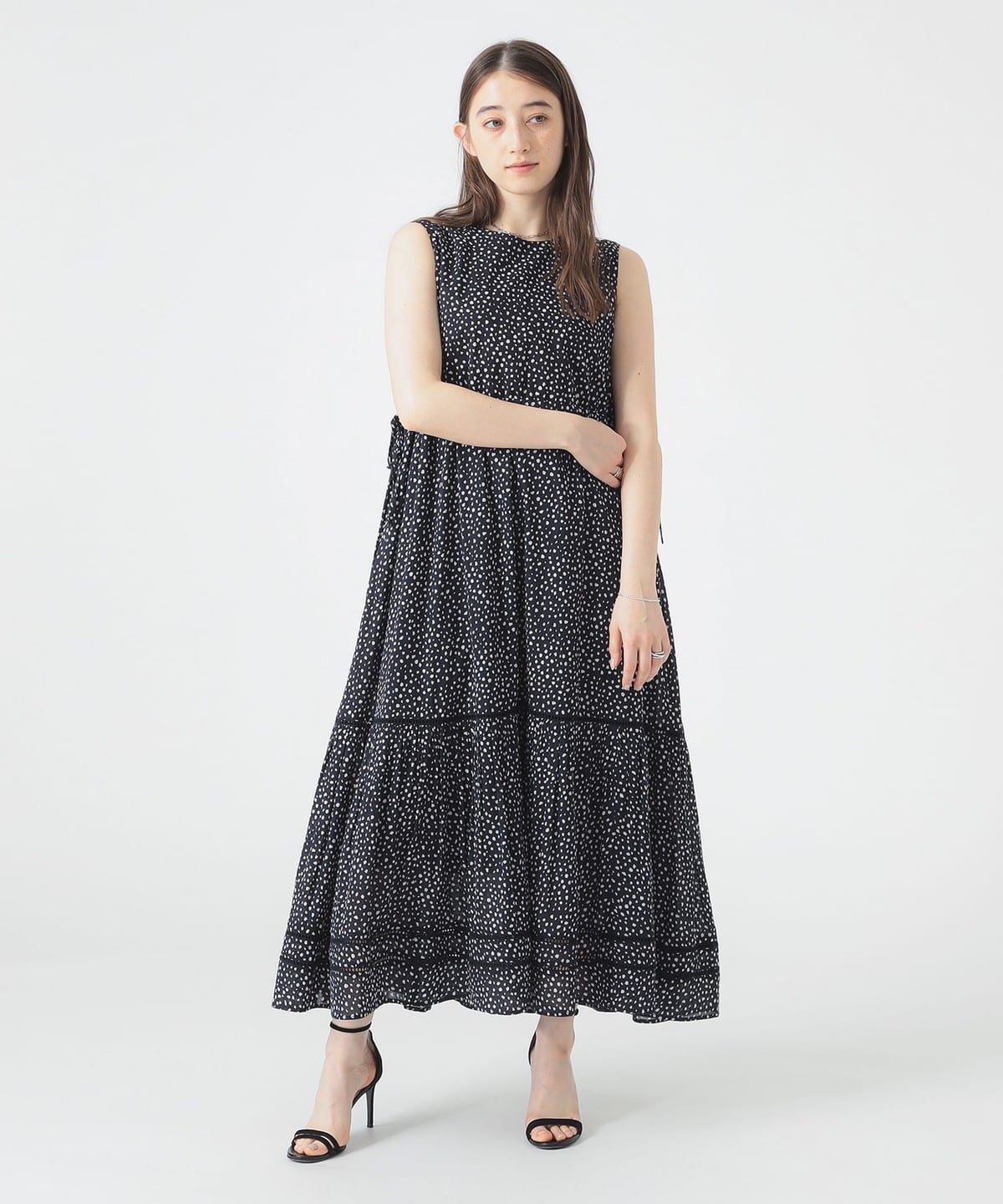 ティアード ノースリーブ マキシ ワンピース(S M) ワンピース WOMEN DARK. NAVY*OFF S ティアード ノースリーブ マキシ ワンピース(S M) ワンピース WOMEN DARK. NAVY*OFF S