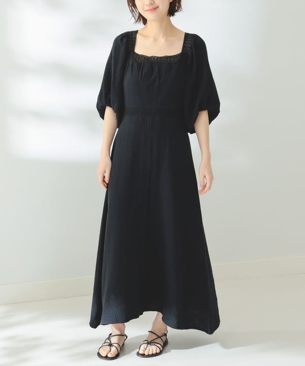 B:MING by BEAMS（ビーミング by ビームス）ダブルガーゼ ワンピース