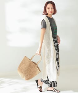 メッシュ ジレ ワンピース